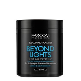 Farcom professional Bleaching Powder Blue 500 g | Bleaching Powder | Brightens Hair by up to 8 Tones | for Balayage and Hands-Free Techniques | Dust-free and Vegan Friendly | Bleaching Blue