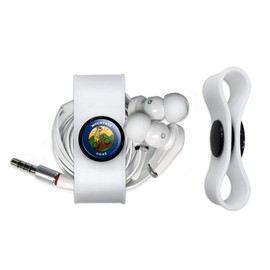 GRAPHICS & MORE Mountain Goat Biking Funny Humor Headphone Earbud Cord Wrap - Charging Cable Manager - Wire Organizer Set of 2