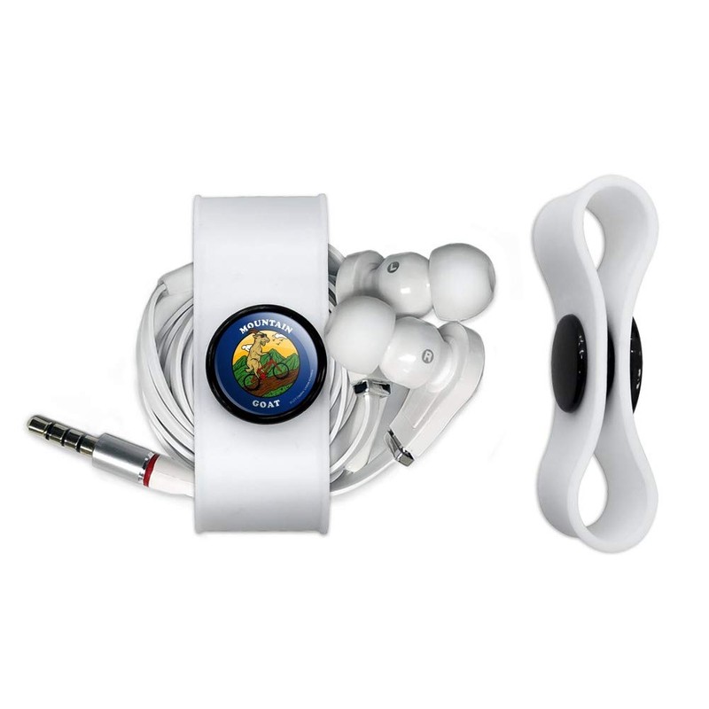 GRAPHICS & MORE Mountain Goat Biking Funny Humor Headphone Earbud