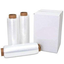 18" x 1500' 80 Gauge 1 Roll Pallet Wrap Pre-Stretched Stretch Film Hand Shrink Wrap 1500FT