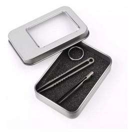 NHDT Herramienta Nhdt 2 Pcs Mini Titanium Tweezers. Twezers Edc D