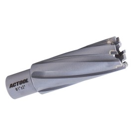 ACTOOL 1'' Diameter x 2'' Depth of Cut Carbide Tipped TCT ANNULAR Cutter with 3/4'' Weldon Shank