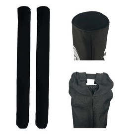 48 in Pair of Black Mad Dog Products Boat Trailer Guide Pole Pad with Capped Ends - Heavy Duty UV Fade Proof Canvas - Sold in Pairs - Made in USA