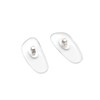 Antibacterial Natural Material Glasses Nose Cone Pad Large (Silver, Large)