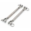 Silver 304 Stainless Steel European Style M8 Turnbuckle Wire Rope