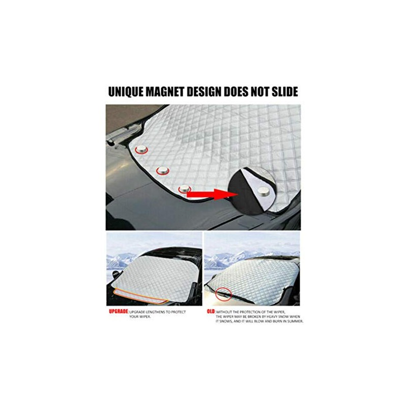 Windshield Snow Cover, Car Windshield Snow Ice Cover Magnets, 4