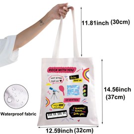 BWWKTOP - Bolso de mano para amantes del K-Pop, regalo para amantes de la música, bolsa de hombro inspirada en el K-Pop Band Merchandise, Rock With