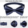 HISDERN Bow Tie Men's Already Tied Adjustable Bow Plain Paisley
