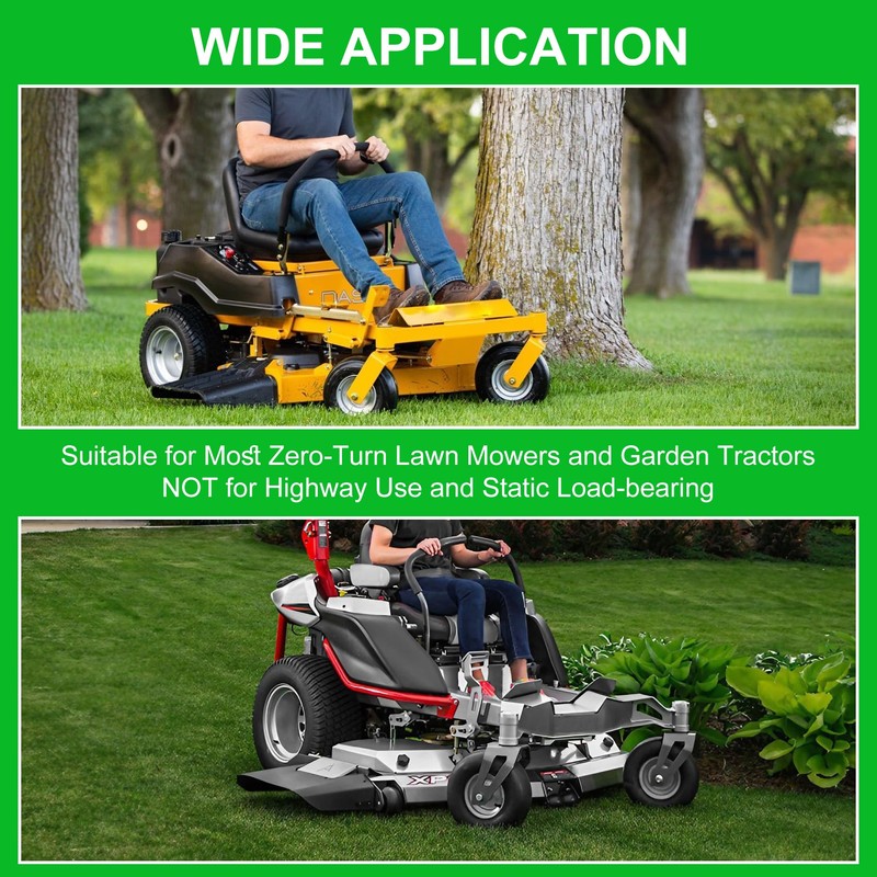 2 PCS 11x4.00-5" Lawn Mower Tires Flat Free,3/4" 5/8" 1/2"