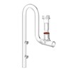 JARDLI Glass Lily Pipe Jet Outlet with Skimmer Surface Vent