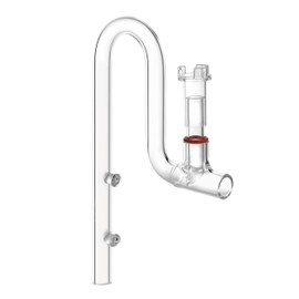 JARDLI Glass Lily Pipe Jet Outlet with Skimmer Surface Vent for Planted Aquarium (13 mm for 12/16 mm Hose)