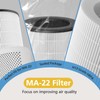 MA-22 Air Purifier filter with H13 True HEPA, Compatible with