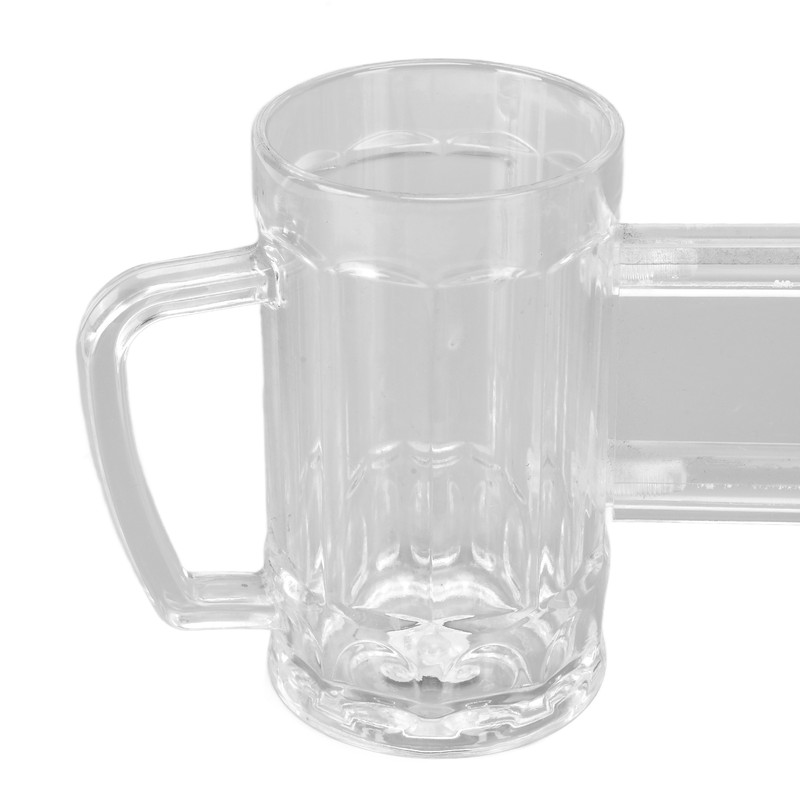 430ml Beer Mug Double Conjoined Beer Glass Drop Resistant Acrylic