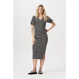 Noppies Women's Vija Rib Skirt OTB Stripe Skirt, Black - P090, M