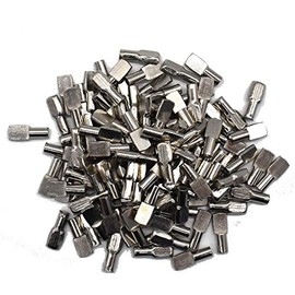 Nickel Shelf Pin 5mm 120Pcs Shelf Pegs Spoon Shape Cabinet Furniture Shelf Support Pegs Nickel Plated