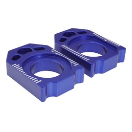 IUVWISN Motorcycle Rear Axle Block Chain Tensioner Adjuster for YZ125 YZ250 WR250F 02-23 YZ250F 02-08 YZ450F 03-08 YZ125X 17-23 YZ250X YZ450FX 16-23 YZ250FX 15-23 WR450F 04-23 WR250R WR250X 07-20 Blue