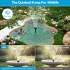 POPOSOAP Solar Fountain Pump with 3600mAh Battery Backup, 8W Solar