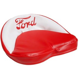 All States Tie-On Seat Cover with Ford Logo Red and White
