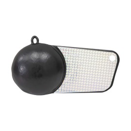 Extreme Max 3006.6998 Coated Pancake Downrigger Weight - 15 lbs. with Silver Flash