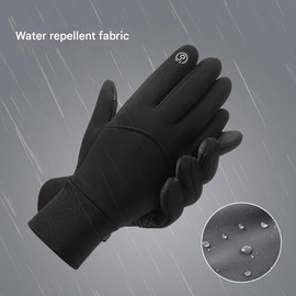 Winter Gloves Men Women, 2 Finger Exposable Touch Screen Running Cycling Gloves Driving for Men Women, Warm Freezer Gloves Waterproof Mens (Grey, XL)