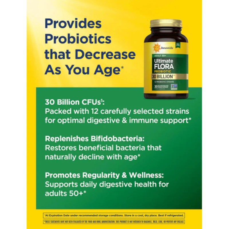 Renewlife Probioticos Para Adultos Suplemento 30 Capsulas