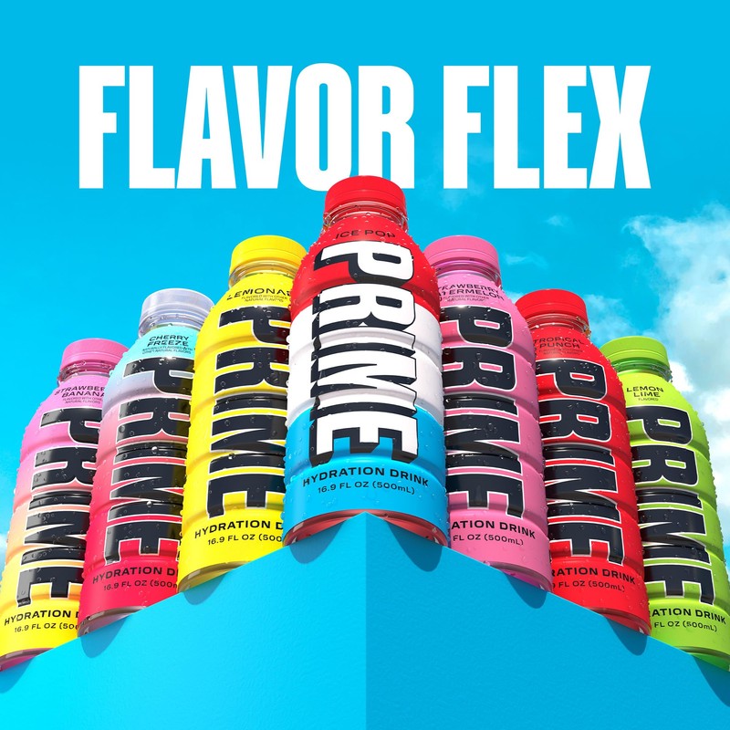 PRIME Hydration ICE POP, Sports Drinks, Electrolyte Enhanced for Replenishing
