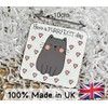 Cat Design Novelty Coaster with Feel Good Message - Unique