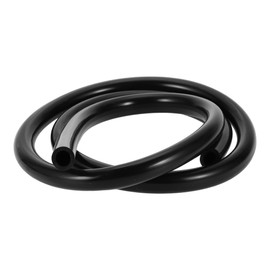 Hihaha Silikon-Vakuumschlauch für Automobil-Vakuumsysteme Hochtemperatur 6ft 9/16" 14mm ID 3,5mm Dicke 1 Stück Schwarz