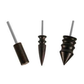3pcs Leather Edge Bevelers Burnishing Working Tool, 3 Styles Leather Burnishing Tool Rotary Leather Slicker Burnisher Leather Burnishing Machine Accessories for Leather Craft