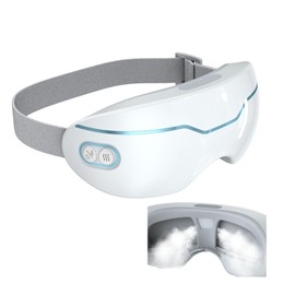 Kingm Eye Steamer for Dry Eye,Portable Warm Compress for Eyelid with 2 Levels Adjustable Steam，with Heated and Warm，Relieves Dry Eyes, Stye, and Puffiness, Dark Circles (1200mAh)