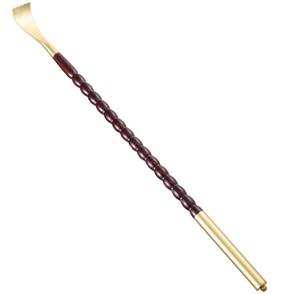 Tomorotec 17.5" Long Rosewood & Brass Back Scratcher for Men