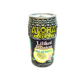 Aloha Maid Lilikoi Passion Drink 24 Pack X 11.5 Oz.