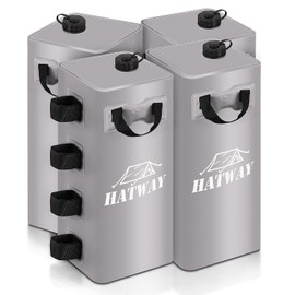 Hatway Canopy Water Weight Bag,220 LBS Water Tent Weights Set of 4 Leg Weights for Pop Up Canopy,Gazebo,Canopies,Tent-4 * 25L-Gray