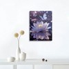 Framed Zen Meditation Serene Purple Lotus Flower Floral Canvas Wall