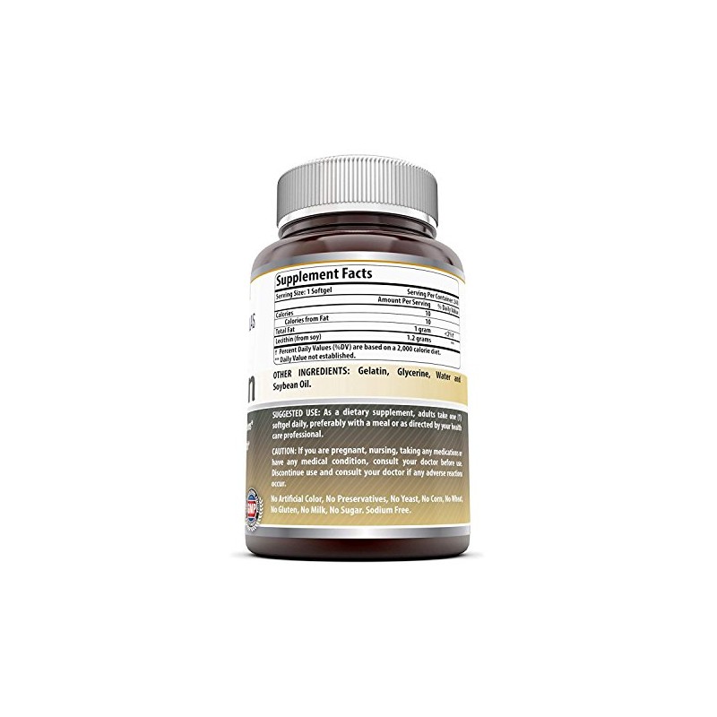 Amazing Nutrition Lecithin 1200mg 240 Softgels by Amazing Nutrition