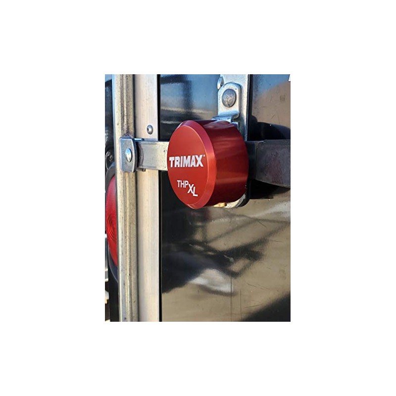 TRIMAX THPXL-AL RD Aluminum "Hockey Puck" Internal Shackle Padlock -