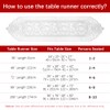 Christmas Table Runner, Lace Table Runner White Christmas Runner for