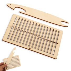 HERCHR Loom Kit, Wooden Hand Loom, Wooden Loom, Loom, Loom, Loom, Wooden Belt, Loom, Weaving, Crafts for Bracelet, Bag, Belt