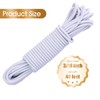 3/16 Inch White Bungee Cord, 40 Feet Heavy Duty Elastic