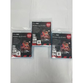 Ultra Pro Penny Sleeves, 3,000 Clear Sleeves- 3 packs, 1,000 Per Pack.