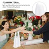 SEWACC 30cm White Foam Cone, DIY Craft Foam Cone for