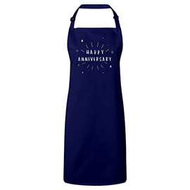 Fabulous Premium-Küchenschürze Navy Happy Anniversary Wedding Celebration Gift Ideas Couple Marriage