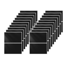 FINDAT Colored Labels Stickers 3×2 Inch Rectangle Vinyl Black Sticker Removable Assorted Color Coding Name Tag for File Folder Classroom Office Inventory Marking 40 PCS