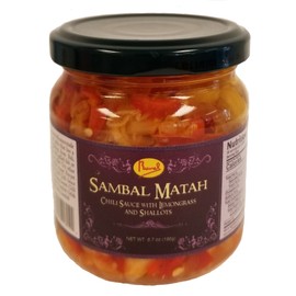 Runel Sambal Matah (Chili Sauce with Lemongrass and Shallots) 6.7oz (Pack of 6)