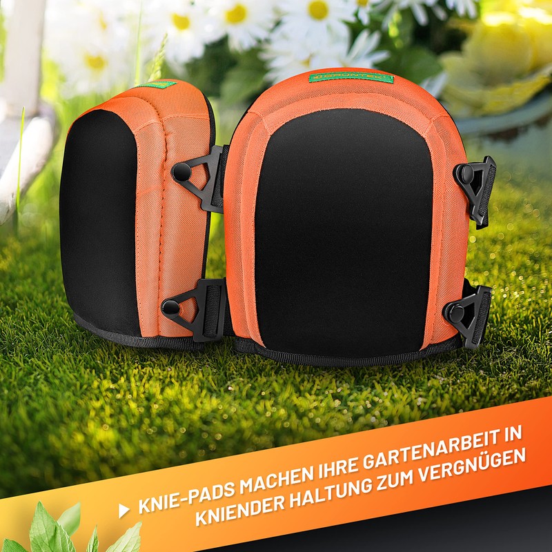 GRÜNTEK Gel Work Knee pads with 4 straps. Gardening Flooring