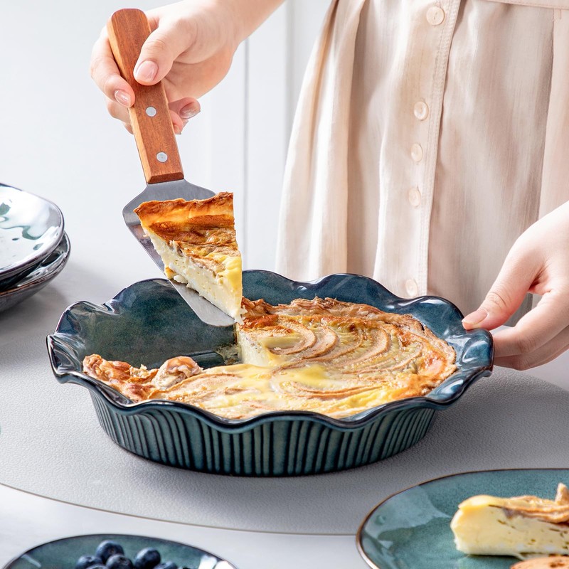 vancasso Stern Ceramic Pie Pan for Baking, 9 Inch Pie