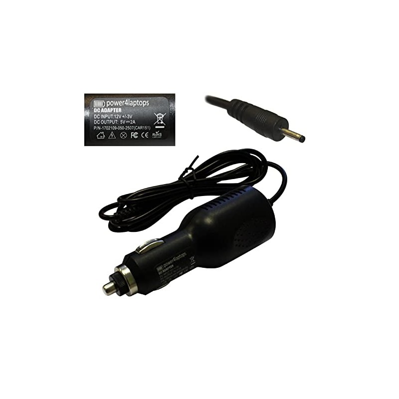 Power4Laptops Tablet Laptop Car Charger Compatible with View Quest Android