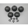PyroBuild 10pc 3" Fireworks Plastic Ball Aerial Shell Mortar