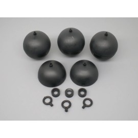 PyroBuild 10pc 3" Fireworks Plastic Ball Aerial Shell Mortar