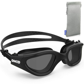 OMID Swim Goggles, Comfortable Polarized Anti-Fog Swimming Goggles for Adult